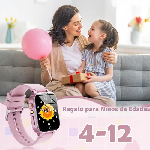 Miniatura 7 de Luyiilo Reloj inteligente para niños, reloj inteligente para niños, juguetes con 26 juegos de rompecabezas, pantalla táctil, cámara HD, reloj