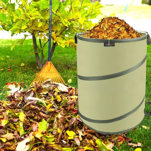 Miniatura 2 de YUDI & GARDEN - Bolsa de jardín plegable de 45 galones Bote de basura plegable, para limpieza de jardinería, actividades al aire libre