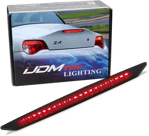 Miniatura 9 de iJDMTOY OEM Spec - Tapa de maletero LED completa con lente roja, tercera asamblea de barra de luz de freno compatible con BMW E85 Z4 convertible