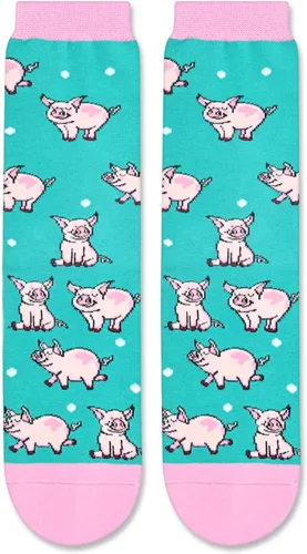 Miniatura 4 de Zmart Funny Duck Pig Dinosaur Fox Gifts for Women, Novelty Wolf Goat Chicken Sloth Hedgehog Socks