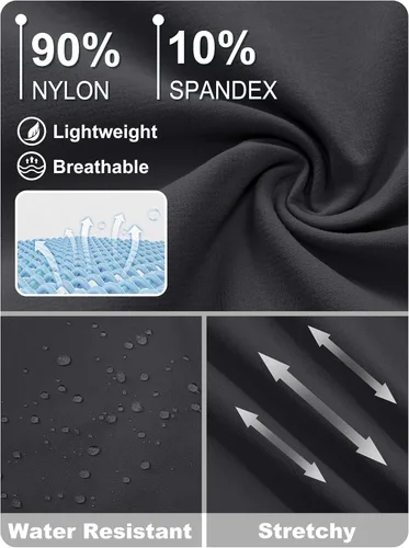 Miniatura 3 de TACVASEN Pantalones tácticos ligeros para senderismo, impermeables, de secado rápido, para trabajo, lluvia, exteriores, 8 bolsillos