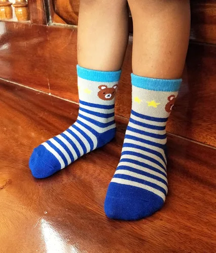 Miniatura 3 de RATIVE Calcetines antideslizantes con empuñaduras para bebés y niños pequeños