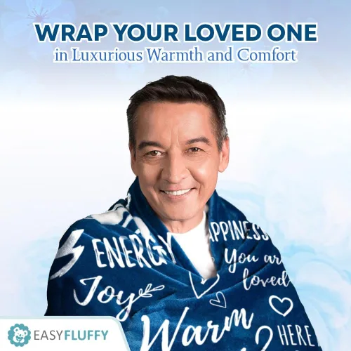 Miniatura 2 de EasyFluffy Manta de Recuperación para Hombres y Mujeres - Manta Curativa Súper Suave con Palabras Inspiradoras - Regalos de Pronta Recuperación