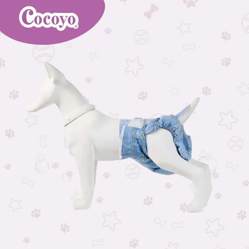 Miniatura 5 de COCOYO Pañales desechables para perros hembra, pañales para perritas, pañales para perritas, súper absorbentes, transpirables, indicador de humedad