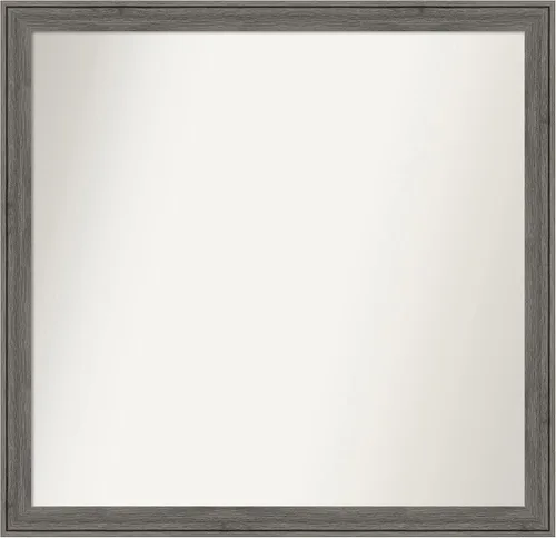 Miniatura 191 de Amanti Art Espejo personalizado, espejo de baño gris plomo a rayas, espejo de pared o espejo de tocador de baño sobre el fregadero