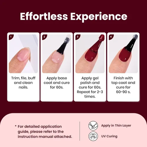 Miniatura 315 de Beetles - Esmalte de uñas de gel rosa claro, 0.5 fl oz, color rosa bebé, esmalte de gel que se absorbe con luz UV LED, arte de uñas de verano, salón