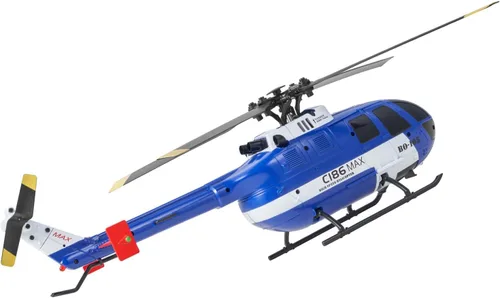 Miniatura 8 de VEVOR Helicóptero RC, helicóptero de control remoto de 4 hélices de 2.4 GHz con giroscopio de 6 ejes, avión RC de 4 canales para principiantes, luz