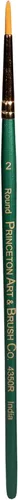 Miniatura 26 de Princeton Artist Brush Co. Lauren Series 4350 - Ventilador de mango corto tamaño 4 - Pincel sintético dorado individual para acuarela y pintura