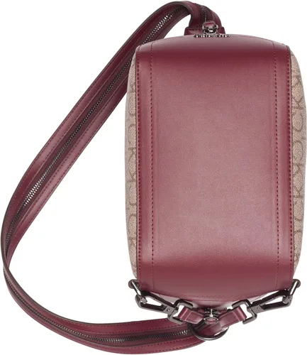 Miniatura 3 de Calvin Klein Mochila convertible Moss y bolso de hombro Hobo, AlmendraGris TopoRojo Profundo