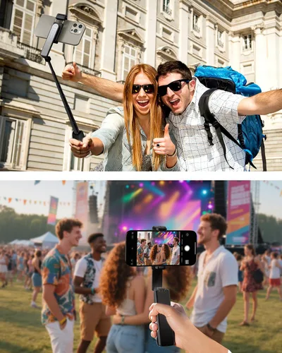 Miniatura 2 de Palo selfie con control remoto inalámbrico – Palo selfie portátil para iPhone y Android, soporte plegable ligero para teléfono celular