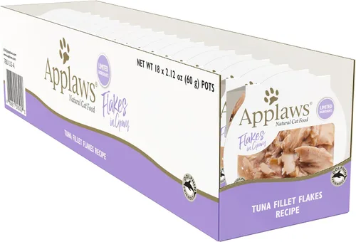 Miniatura 2 de Applaws Alimento húmedo natural para gatos, 18 unidades, macetas de comida para gatos de ingredientes limitados, camarones en salsa, macetas de 2.12