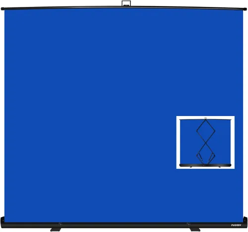 Miniatura 12 de FUDESY Pantalla de fondo grande plegable de 78.7 x 90 pulgadas, panel retráctil portátil, resistente a las arrugas, fondo de fotos desplegable