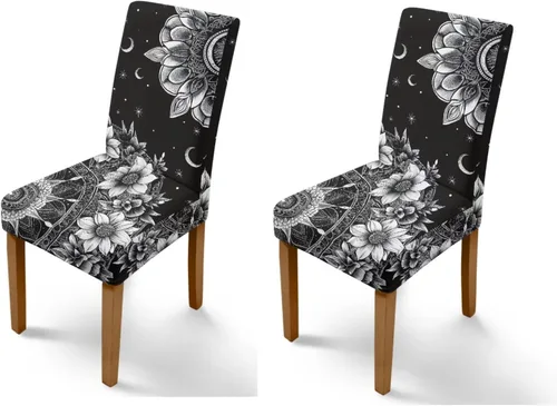 Miniatura 43 de Rnyleeg Red Rose Butterfly Chair Covers for Living Room No Arms Stretch Dining Chair Covers Set of 6 Soft Washable Kitchen Chair Protector Cover