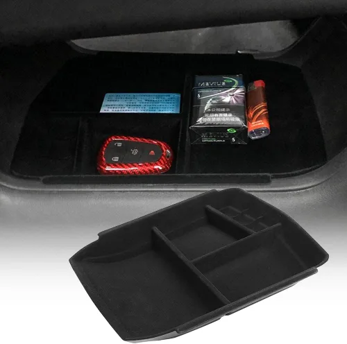 Miniatura 10 de Para Cadillac XT5 XT6 accesorios Caja de almacenamiento de consola central compatible con 2023 2022 2021 2020 2019 2018 2017 2016/2023-2020 Insertar