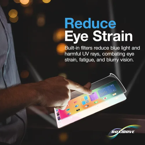 Miniatura 3 de BoxWave Protector de pantalla compatible con Sony XAV-AX4000, ClearTouch Anti-Glare Anti-UV EyeCare (paquete de 2), filtra la luz azul dañina