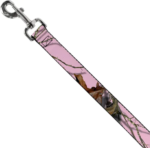 Miniatura 2 de Buckle-Down Correa para perro Mossy Oak Country Roots Camo rosa bebé 4 pies de largo 1.0 pulgadas de ancho