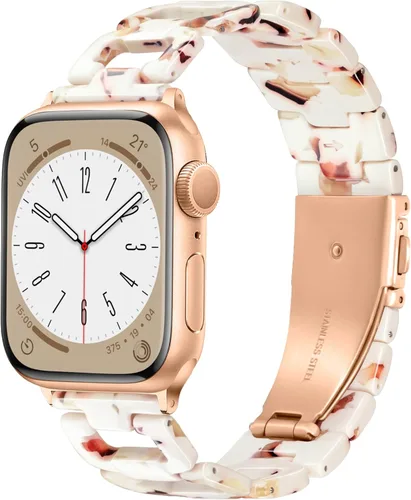 Miniatura 16 de Correa ligera de Apple Watch para Apple Watch, de resina en forma de D, compatible con hebilla de acero inoxidable para Apple Watch Ultra 2, 1