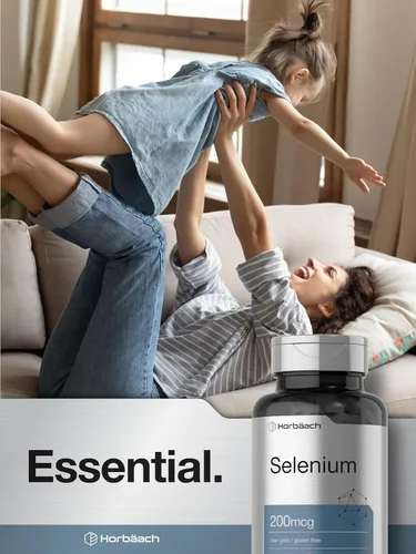 Miniatura 7 de Horbäach Suplemento de selenio para mujeres y hombres 200 mcg 120 tabletas como levadura de selenio Vegetariano, sin OMG y sin gluten