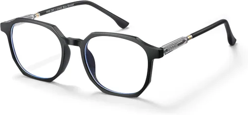 Miniatura 9 de Gafas de luz azul para hombres y mujeres, 99% bloqueador de luz azul, protección UV. Ideal para uso en computadora, juegos, lectura. Negro