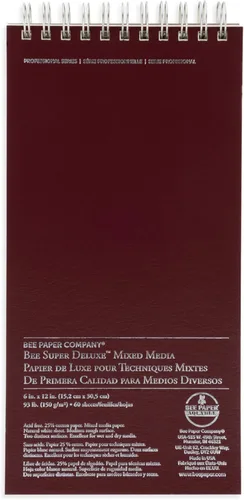 Miniatura 6 de Bee Paper - 6" x 6" Super Deluxe Bloc de Papel Mixto para Bocetos, 60 Hojas
