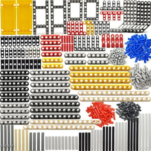 dspitwod Piezas Técnicas Vigas Ejes Conectores Ladrillos Juegos - 420 Piezas, Vigas de Brazos de Elevación Marco para Juguetes de Bloques de
