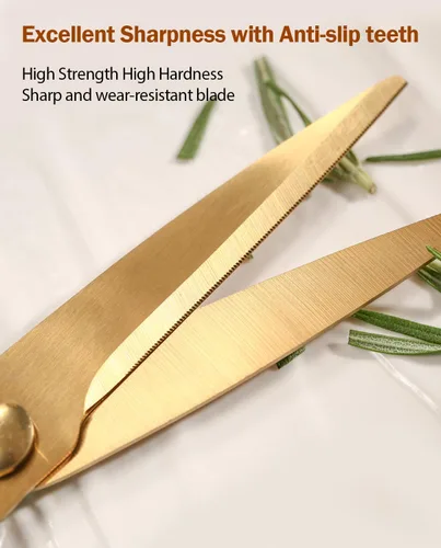 Miniatura 2 de Tijeras de cocina y tijeras afiladas, tijeras de cocina de 8.0 pulgadas, tijeras de cocina para carne y aves, aptas para lavavajillas, tijeras