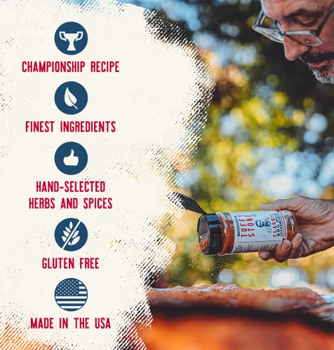 Miniatura 4 de Tuffy Stone The Big Umami Seasoning 6 veces Gran Campeón Mundial de Barbacoa Condimento multiusos sabroso Sal, pimienta, ajo con un toque