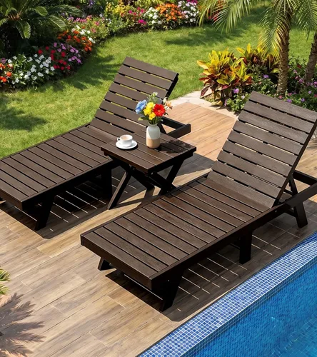 Miniatura 9 de PASAMIC Mesa auxiliar plegable para exteriores, mesa auxiliar de polietileno de alta densidad para exteriores, mesa de patio para todo tipo de clima