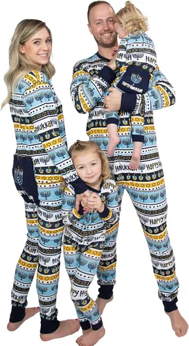 Miniatura 36 de Lazy One - Pijamas navideñas a juego con solapa trasera; para perros, bebés, niños, adolescentes y adultos