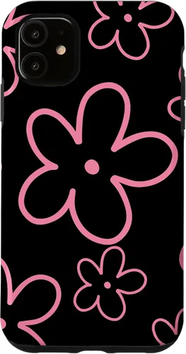 Miniatura 8 de Pink Black Flower Retro Modern Boho Floral Aesthetics Case for iPhone 17