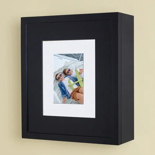 Gabinete de medicina perfecto para montaje en pared, 15 3/4 pulgadas de alto x 13 3/4 pulgadas de ancho (negro)
