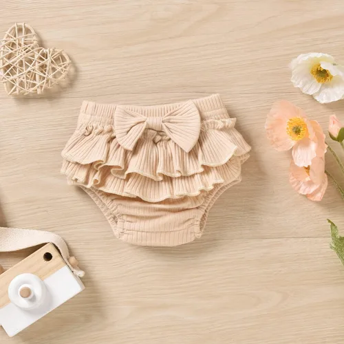 Miniatura 12 de Aalizzwell Body de manga corta para bebé niña con pantalones cortos acanalados