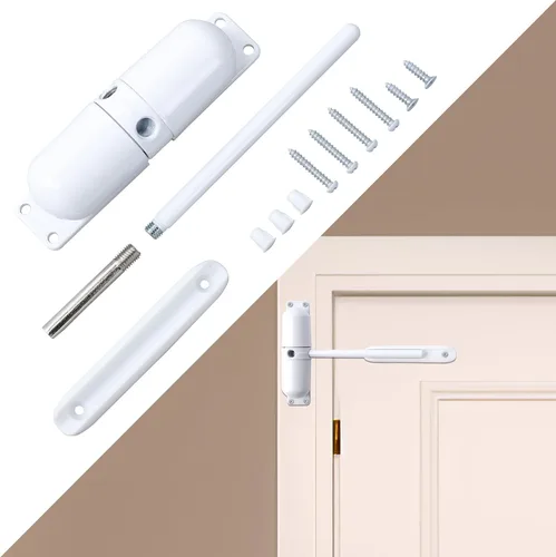 Miniatura 6 de Cierrapuertas automático, cierrapuertas de resorte de seguridad, fácil de instalar para convertir puertas con bisagras en cierre automático