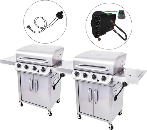 Miniatura 5 de Kit de encendido electrónico de repuesto para Char-Broil G515-0030-W2 y otros modelos, módulo de encendido de 5 salidas con cables y botones