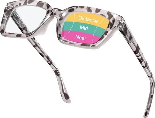 Miniatura 10 de VISOONE Progressive Multifocal Reading Glasses Spring Hinge Blue Light Blocking for Women and Men readers YALE Tortuga de coco
