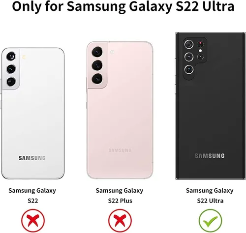 Miniatura 2 de NGB Diseñada para Funda Samsung Galaxy S22 Ultra, Rosa/Aguamarina Bonita Funda con Purpurina Líquida Brillante para Mujeres Niñas Niños