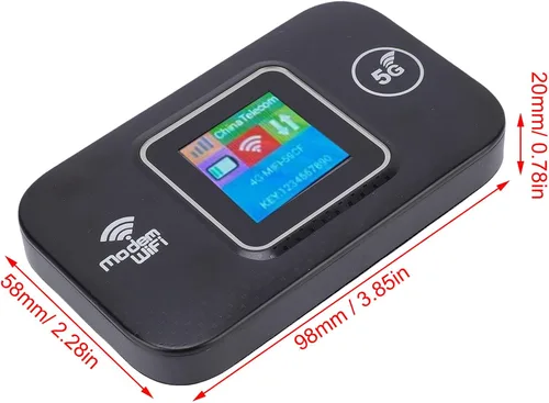 Miniatura 5 de VBESTLIFE Enrutador WiFi móvil 4G LTE con ranura para tarjeta SIM, dispositivo de punto de acceso portátil de viaje de 300 Mbps, módem de Internet