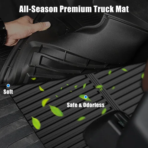 Miniatura 3 de Alfombrilla para maletero para Toyota Tundra SR5 2022-2025, MERXENG Protector de maletero para automóvil Todo-tiempo Alfombrilla protectora