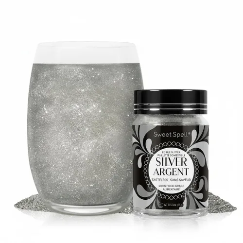 Miniatura 12 de Sweet Spell - Purpurina comestible (15g) - Destellos brillantes para bebidas, pasteles, cócteles - Purpurina 100% comestible y de grado alimenticio