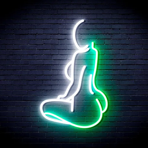 Miniatura 21 de ADVPRO Señora Back Shape Flex Silicone LED Neon Sign - Azul - st16s32-fnu0267-b