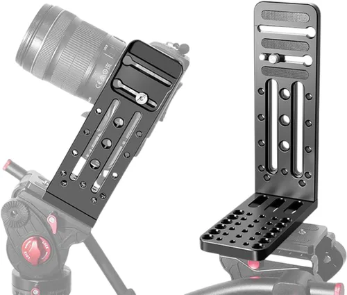 Miniatura 6 de Soporte para cámara L, soporte vertical universal para cámara, trípode de conmutación horizontal, placa de liberación rápida compatible con Canon