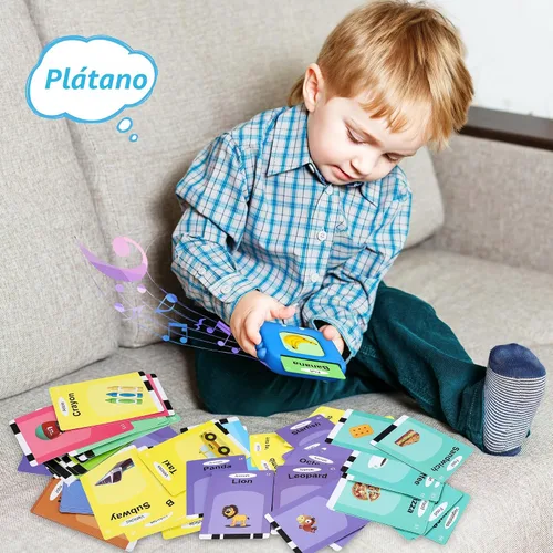 Miniatura 7 de Tarjetas Flash Parlantes, Tarjetas Flash para Niños Pequeños con 240 Palabras de Vista, Juguetes Montessori, Juguetes Sensoriales para Autismo