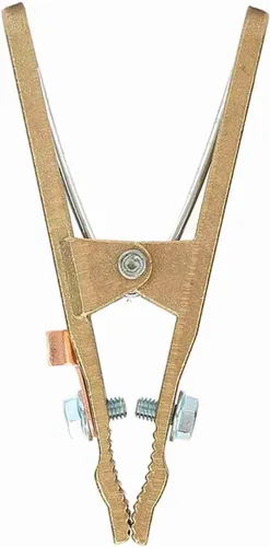 Miniatura 4 de Abrazadera de tierra de soldadura, abrazadera de tierra de soldadura de tierra en forma de A de latón 260A para máquina de soldadura (260A)
