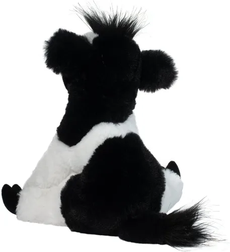 Miniatura 4 de Douglas Elsie - Animal de peluche suave de vaca blanca y negra, 9 pulgadas de largo