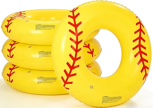 Miniatura 15 de 4 flotadores inflables para piscina, anillos de natación de 35 pulgadas, tubo interior grande, anillos de natación, tumbona de piscina, flotador