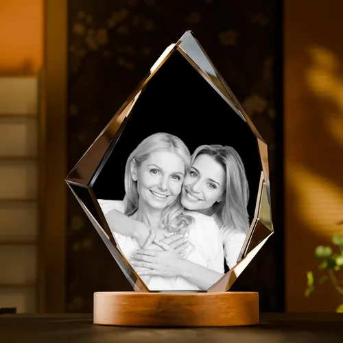 Miniatura 11 de Artmosphere Foto de cristal 3D, regalo de fotos personalizado para padre, marido, hombres y abuelo, gran regalo personalizado con tu propia foto