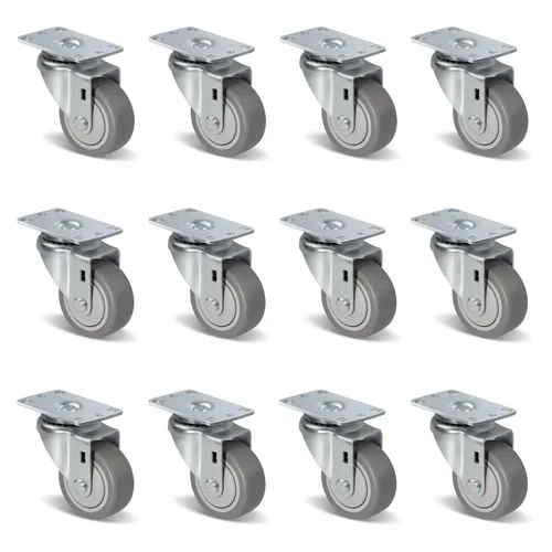 Miniatura 44 de Ruedas de Carretilla Ninoso, Juego de 4 Ruedas Industriales de Alta Resistencia de 4" con Capacidad de Carga de 1200 Libras, Ruedas para Carro