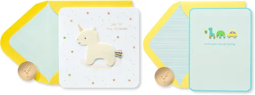 Miniatura 6 de Papyrus Tarjetas de baby shower, felicitaciones (3 unidades)