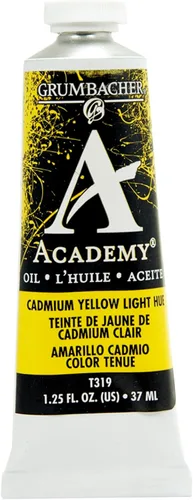 Miniatura 9 de Grumbacher Academy Pintura al óleo, 1.3 fl oz/1.25 oz, tono pálido amarillo cadmio
