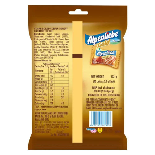 Miniatura 2 de Alpenliebe Caramelo Lechoso Rico (46 Toffee's )